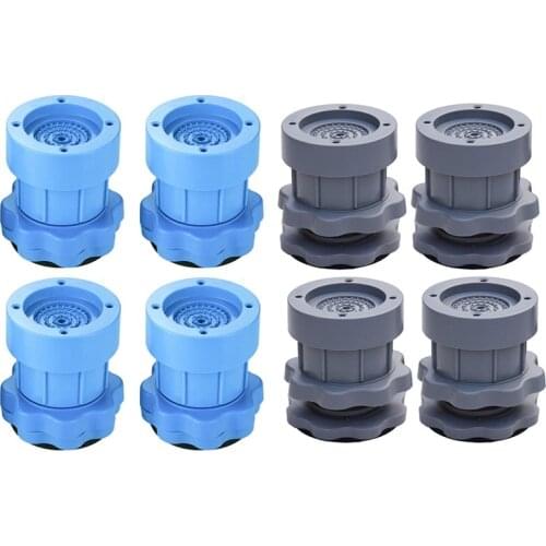 4PC Adjustable Heighten Washing Machine Anti Vibration Pad Shock Non Slip Feet Mat Fridge Floor Furniture Protector