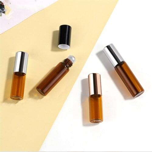 5ml 10ml Perfume Bottle Perfumery Storage Container Perfume Glass Roller Bottle Traveling Portable Perfume Essential Oil Bottle