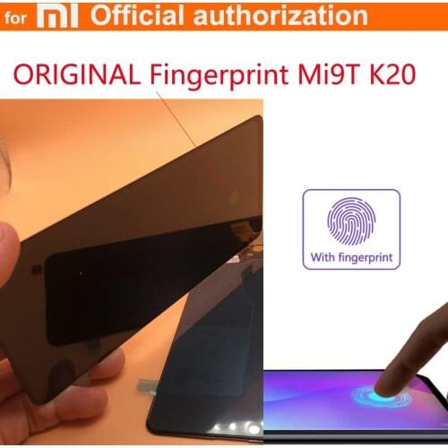 6.39 NEW ORIGINAL Fingerprint AMOLED LCD For Xiaomi 9 T Mi 9T Mi9T k20 LCD Display Touch Screen Digitizer Assembly M1903F10G