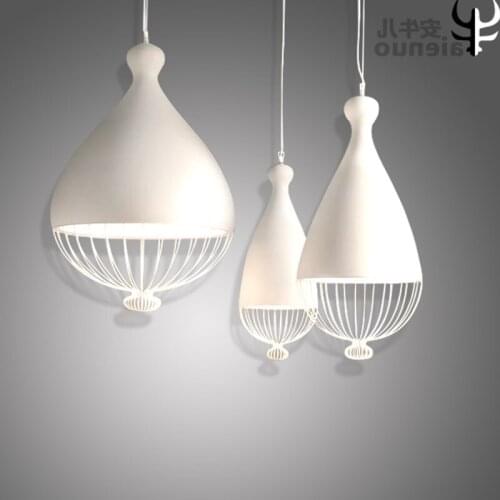 American cafe restaurant lights bar cage pendant lights art decorative led lamp creative industry pendant lamps LU719133