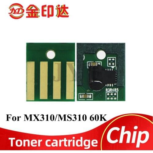 5x Compatible 50F0Z00 drum chip for Lexmark MS MX 310 410 510 610 MX511 MX611 MX517 laser printer imaging drum unit reset 60K