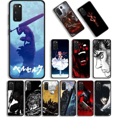 Berserk Guts Anime Phone Case for Samsung Galaxy S20 FE S21 Ultra 5G S10 S20 Plus S10e S8 S9 Silicone Soft Matte TPU Cover Coque