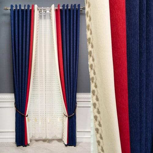 Chinese luxury curtain warm color decorative curtains for living room and bedroom curtains high quality guarantee quality