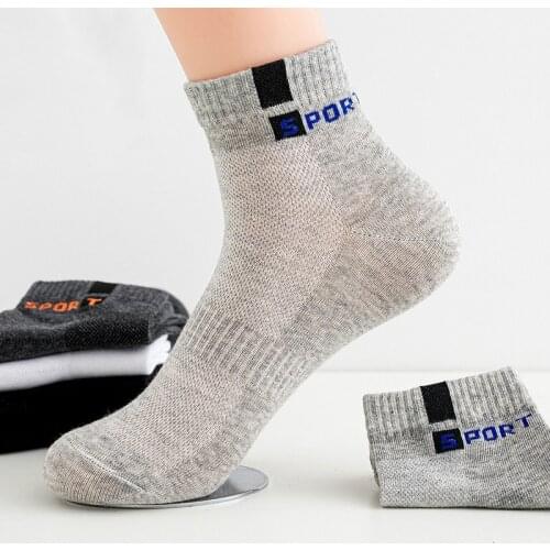 5 Pairs Men Cotton Socks Business Socks Breathable Spring Casual Socks Thin Socks Set Summer Sport Ankle Socks Pack
