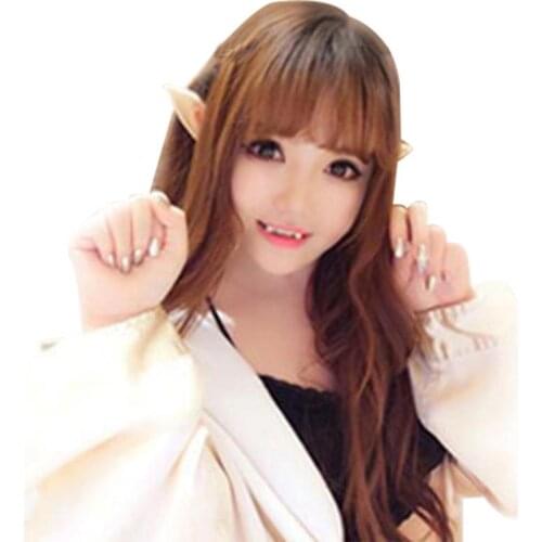 Halloween Elven Elf Ears Party Pointed Anime Fairy Cosplay Costumes Vampire Soft Christmas Party Photo Props Costume Accessories