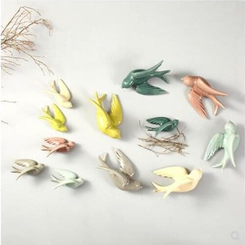 Swallow decoration crafts, wall stickers, ornaments, beautiful birds, home wall decoration supplies