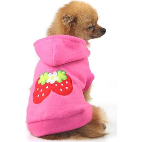 Sweet Pet Clothes Dog Hoodie Autumn Warm Fleece Pets Cat Coat Jacket Puppy Clothing Outfit for Small Dogs Chihuahua Shih Tzu
