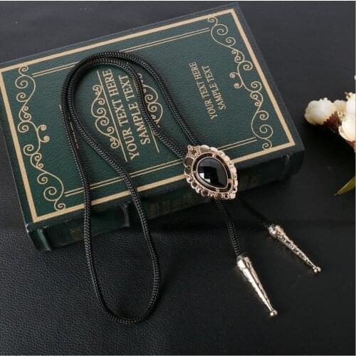 New Arrival Vintage Mens Bolo Tie Cowboy Metal Bolo Ties Alloy Shirt Poirot Necktie Necklace Chian Western Bolo Bow Tie Collar