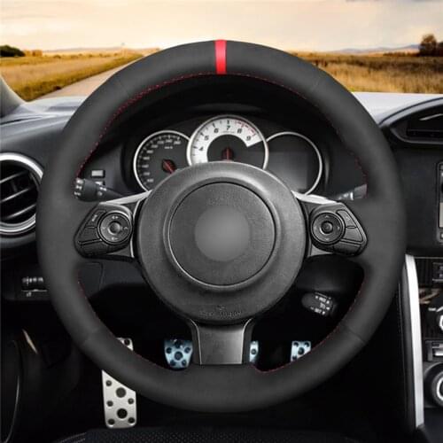 DIY Anti-Slip Wear-Resistant Steering Wheel Cover For Toyota 86(GT86) 2016-2020 Car Interior Decoration