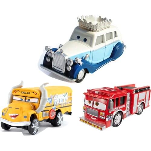 New Disney Pixar Car 3 Truck Uncle Queen of England Miss Fritra Mires 1:55 Die Cast Metal Alloy Model Toy Car Childrens Gifts