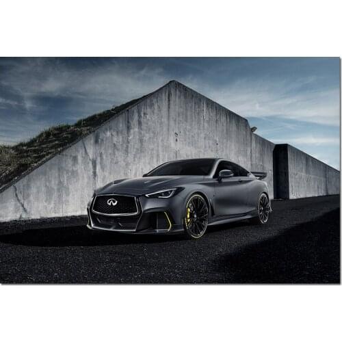 Wall Art Canvas Painting Infiniti Q60 Project Black S Supercar Posters and Prints Wall Picture For Living Room
