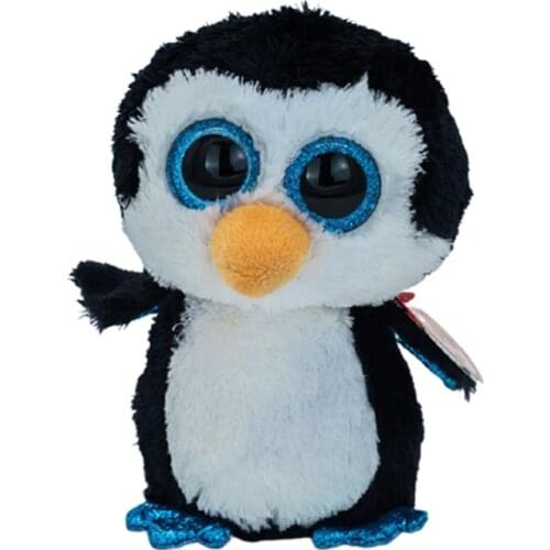 15CM Ty Big Eye Beanie Plush Doll Stuffed Toys Black And White Plush Penguin Soft Collectible Toy Boy Girl Birthday Gift