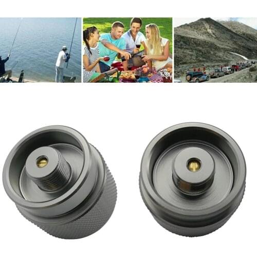 1Pcs Propane Gas Tank Conversion Head Outdoor Camping with Stove Adapter Self-closing Picnic Stove Outdoor M7B1