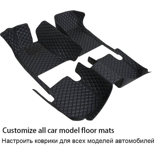Durable Leather car Floor Mat for FORD Kuga Galaxy Edge Explorer Mondeo Focus MustangEscape car accessories Rugs