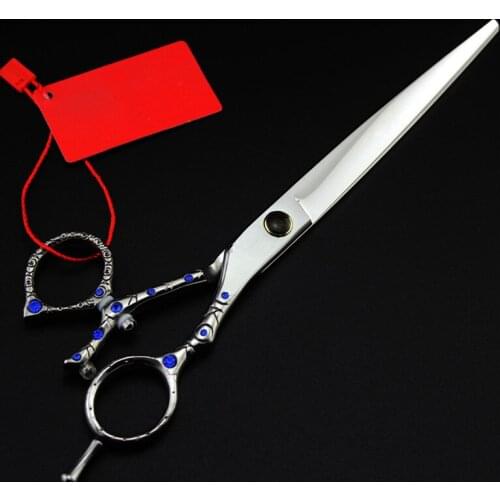 Professional Japan 440c 8 inch Pet dog grooming hair scissors Fly Rotation Cutting Barber scissor shears Hairdressing Scissors
