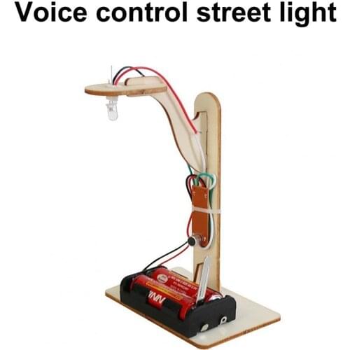 Educational Toy Voice Control Practical Ability Wood Intelligence Light Toy for Kid