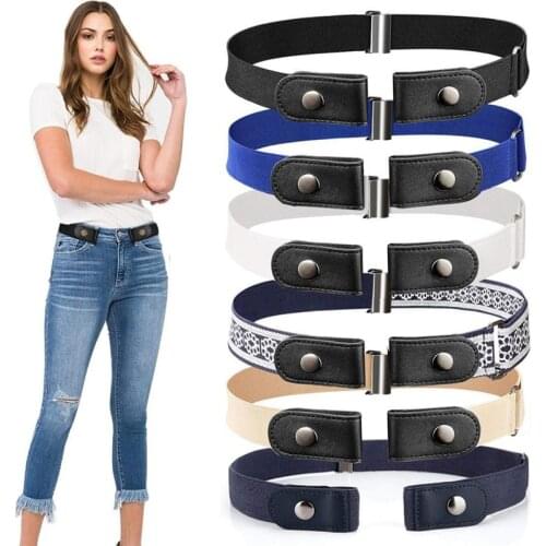 Easy Belt Without Buckle free mens Belts For Women waist ceinture femme Elastic stretch Jeans hidden Invisible secret 2021