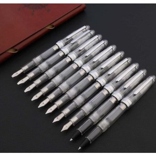 Luxury High quality 998 Duckbill Fountain Pen Gothic parallel plastic spinning transparent ink pens Office school supplies