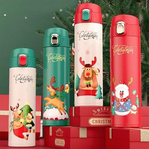 Christmas bouncing Cup stainless steel vacuum cup gift