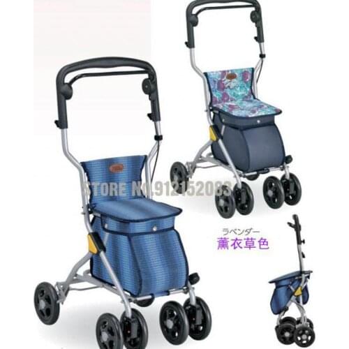 Folding Walking Cart For The Elderly, Shopping Cart, Trolley, Grocery Shopping Moped