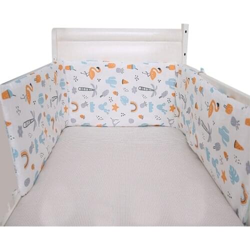 Newborn Bed Fence 180*28cm Toddler Thicken Bumper One-piece Crib Around Cushion Cot Protector Newborns Room Decor Protector
