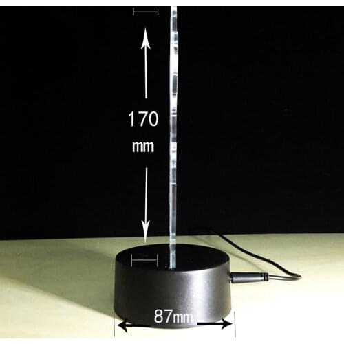 Custom-made VIP Light-Up Toys 3D Illusion Desk Nightlight 7 Colors Changing Sleep Light Party decorations