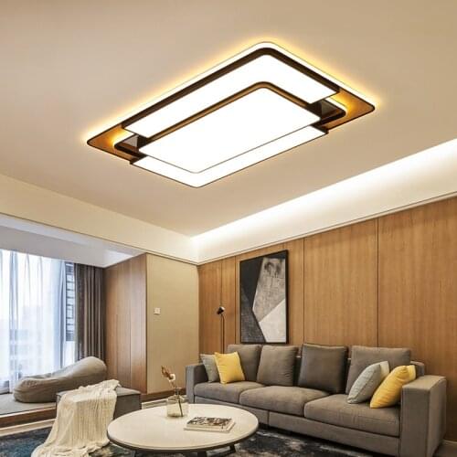 Led ceiling light black adjustable light living room aisle light bedroom kitchen attic light balcony square rectangular lighting