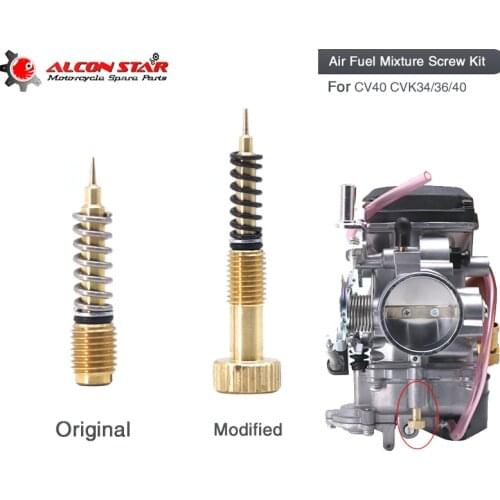 Alconstar-Carburetor Air Adjusting Screws Idle Mixture Fuel Ratio Adjusting Screw For 1990 - 2006 Harley CV40 CVK34 CVK36 CVK40