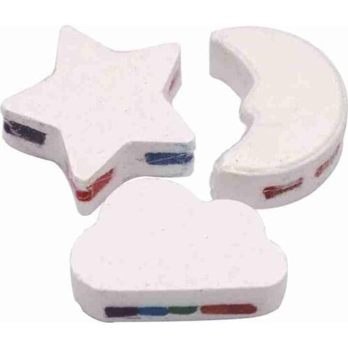 1Pcs 110G Ball Bath Salt Moon Star Explosive Salt Rainbow Bath Salt Exfoliating Moisturizing Bubble Bath Bombs