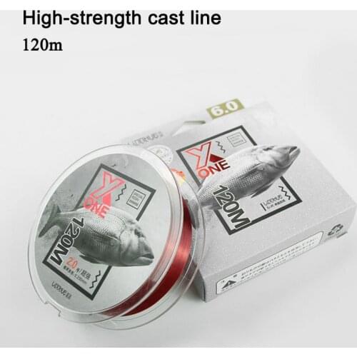 120m Monofilament Nylon Fishing Line with Resin Coating Super Strong 1.0-8.0 Japan Fishingline Bass Carp Fish Wire Accessories