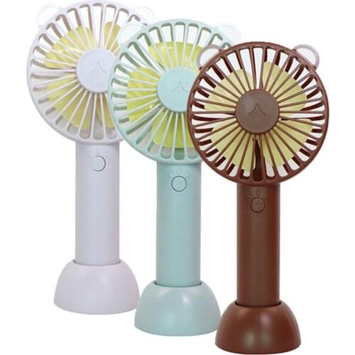 1200mAh Handheld Fan USB Rechargeable Fan Air Cooler Cooling Fan Portable 3 Speed Adjustable Desktop Cooling Fan 2020 New