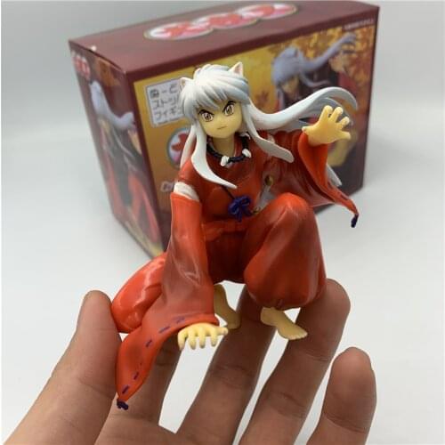 Inuyasha Anime Figure Noodle Stopper PVC Action Figure Inuyasha Sengoku Otogi Zoshi Inuyasha Collectible Model Doll Gift 9cm