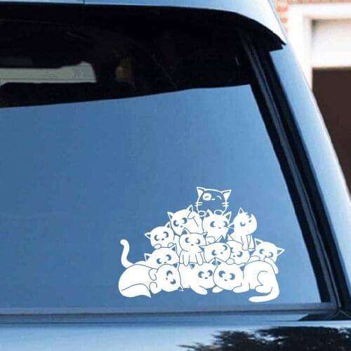 Cute kitty Car Decal Car Both Body Stickers Decal Car Wrap Vinyl Film Automobiles Products Car Accessories