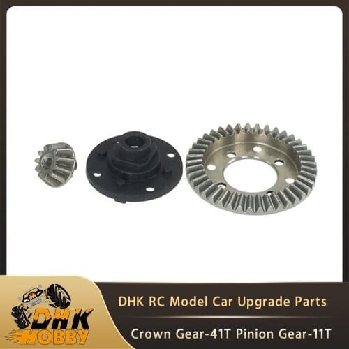 RC Car Parts DHK 8381-105 FATJAY 1set upgrade High hardness steel Crown gear-41T (large)/pinion gear-11T (small) 1/8 scale cars