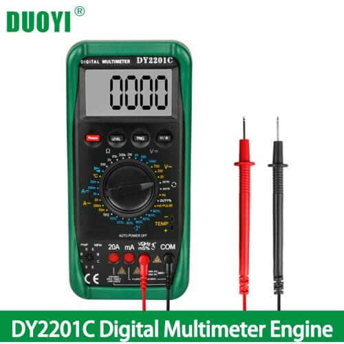 DUOYI DY2201C Digital Multimeter Engine RPM Voltage Resistance Automotive Diode Ignition Circuit Tester Voltage Output Tester