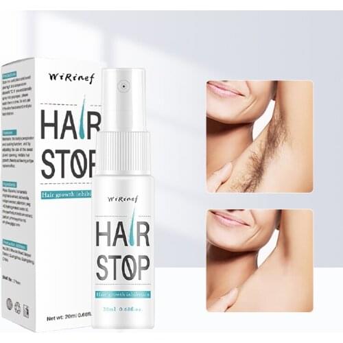 20ml Powerful Permanent Painless Hair Removal Spray Stop Hair Growth Inhibitor Shrink Pores Skin Smooth Repair Essence