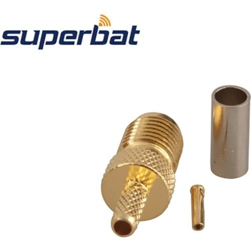 Superbat SMA Jack Crimp for RG174,RG188A,RG316,LMR100 Coaxial Cable Straight
