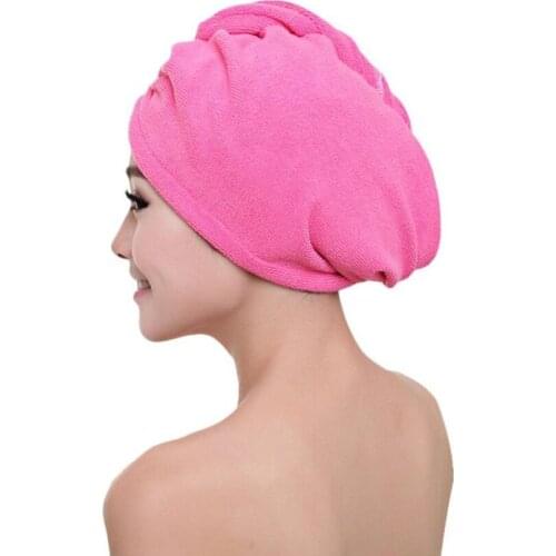 Microfiber Dry Hair Cap Strong Water Absorption High Quality Solid Color Universal Eco-Friendly Soft Close To Skin Breathable