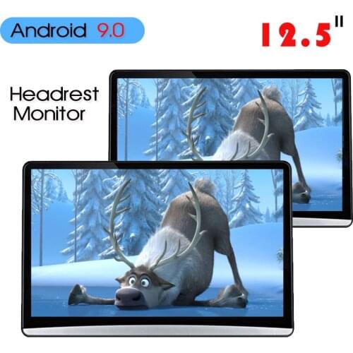 KANOR Android 9.0 2+16g 12.5inch 1920*1080 car headrest monitor screen display for hdmi