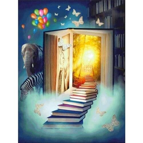 Gatyztory Frame Book Picture Diy Painting By Numbers Canvas Colouring Wall Decor 60×75cm Handpainted Art Gift