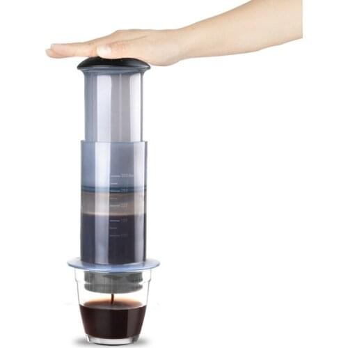 Coffee and Espresso Maker - Quickly Makes Delicious Coffee Without Bitterness - 1 to 3 Cups Per Pressing