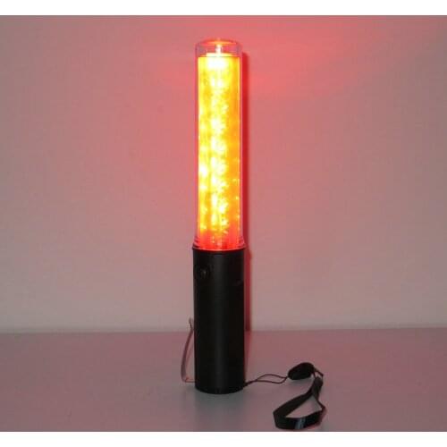 Safety Traffic 4-mode Control Red LED Light Magnet Wand Baton Magnet Wand