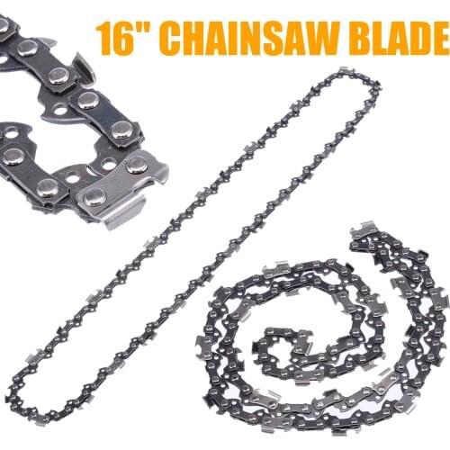 Mayitr 16" Chainsaw Saw Chain Blade Pitch 3/8"LP 0.050 Blade Saw Chain Hardware Wood Cutting Chainsaw Parts
