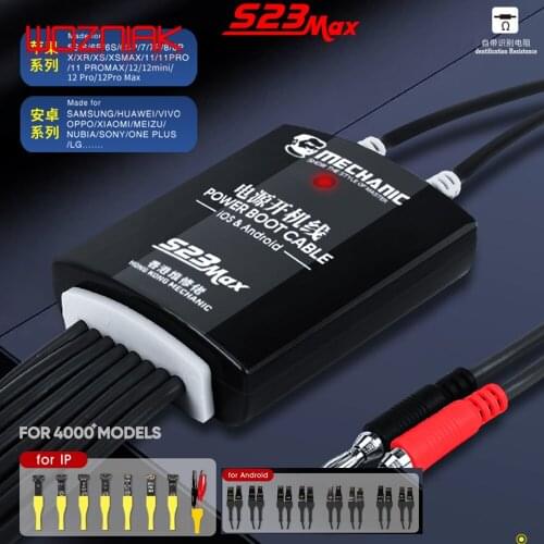 Mechanic S23 Max Power Supply Test Cable Mobile Phone Boot Line For iPhone 5S-12Pro Max Android Samsung Huawei Oppo Xiaomi