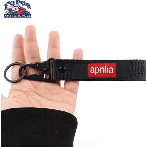 Motorcycle Keychain Embroidered Key Ring Double-Sided Case for Aprilia RS RSV RXV Tuono SXV RSV4 RS125 RS250