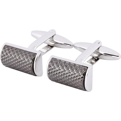 Base Copper With Gun Black Metal Cufflinks for Mens French Shirt Sleeve French Fasten Cuff Links