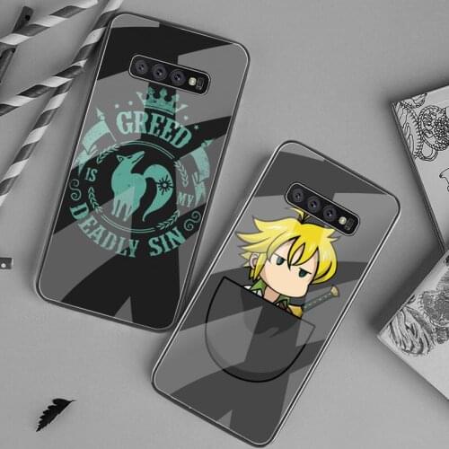 Anime seven deadly sins Soft Phone Case Cover Tempered Glass For Samsung S20 Plus S7 S8 S9 S10 Plus Note 8 9 10 Plus