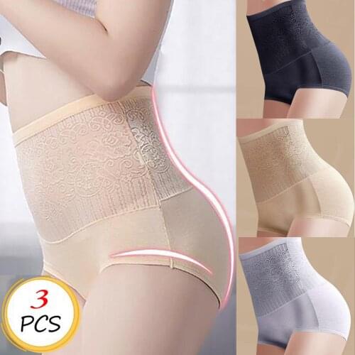 WomenS Underwear High Waist Plus Size Tighten Abdomen Female Panties Sexy Hip Lift Seamless Lace Ladies Lingerie трусы женские