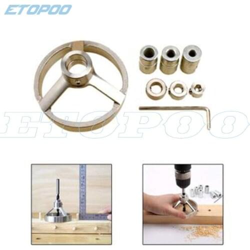 6/8/10mm Stainless Steel Hole Puncher Locator Carpenter Vertical Drill Guide Drill Bit Jig Bushing Woodworking Tools