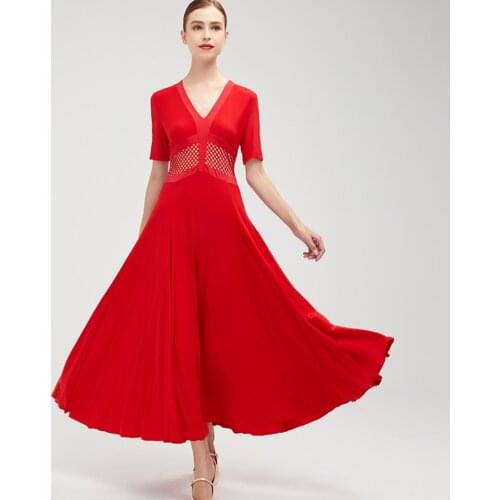 Elegant Ballroom Dress Dance Competition Dresses Standard Tango Waltz Modern Costume Women Flamenco Customize Big Hem